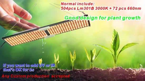 Qb288 100W 고품질 높은 Ppfd 광학 실내 전체 스펙트럼 양자 120W 와트 LED 성장 빛 디밍 가능 잡초 식물 성장 상업용 LED 식물 성장 빛